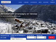 Tablet Screenshot of champagny.laplagne-intersport.com